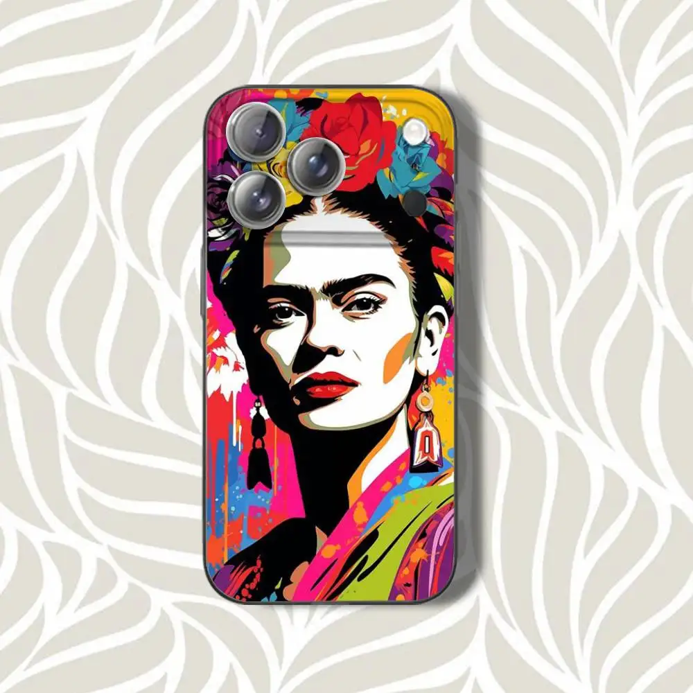 Art F-FridaS K-Kahlo-E Phone Case For iPhone 15,12,11,14,13,17,16,Plus,Air,Pro,Max,E,Mini for Magsafe Magnetic Frosted Grey
