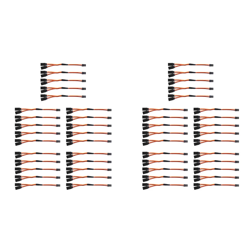 BNVN-50Pcs 150 مللي متر Y نوع تمديد خط تمديد سلك من الرصاص كابل ل Futaba Jr Y تسخير سيرفو الرصاص تمديد