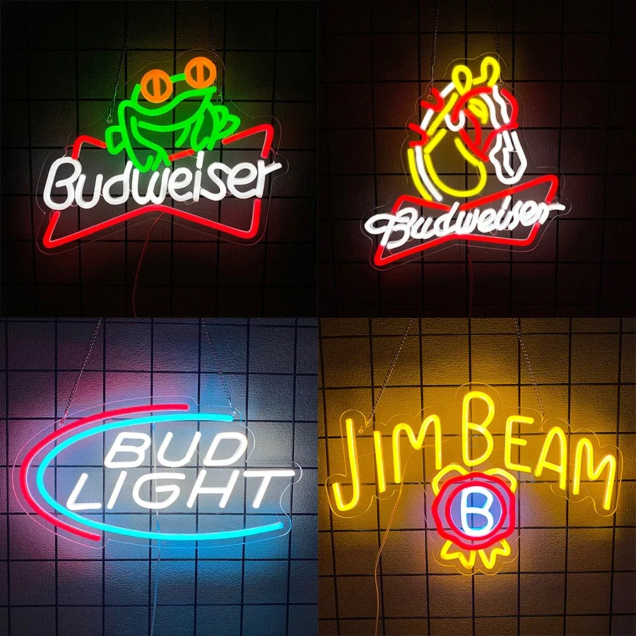 Neon Led Sign for Home Decor for Room Wall Plates Man Beer Party Light Up Accessories Cave Bedroom Bar Aesthetic Pub Bistro Shop