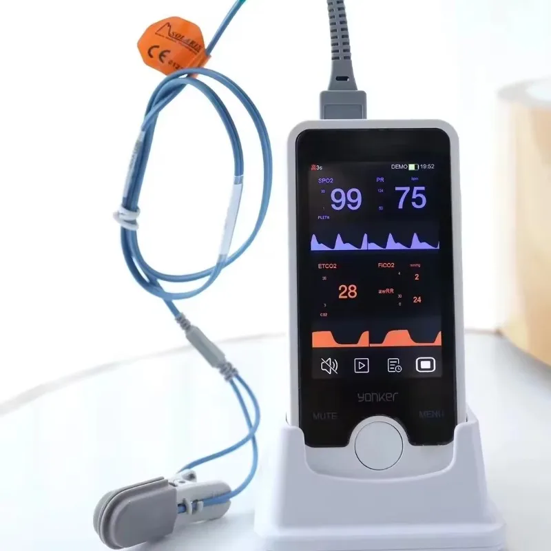 

Veterinary Animals Medical Blood Oxygen Device Veterinary Handheld Ear-clip Pulse Oximeter for Dogs Cats