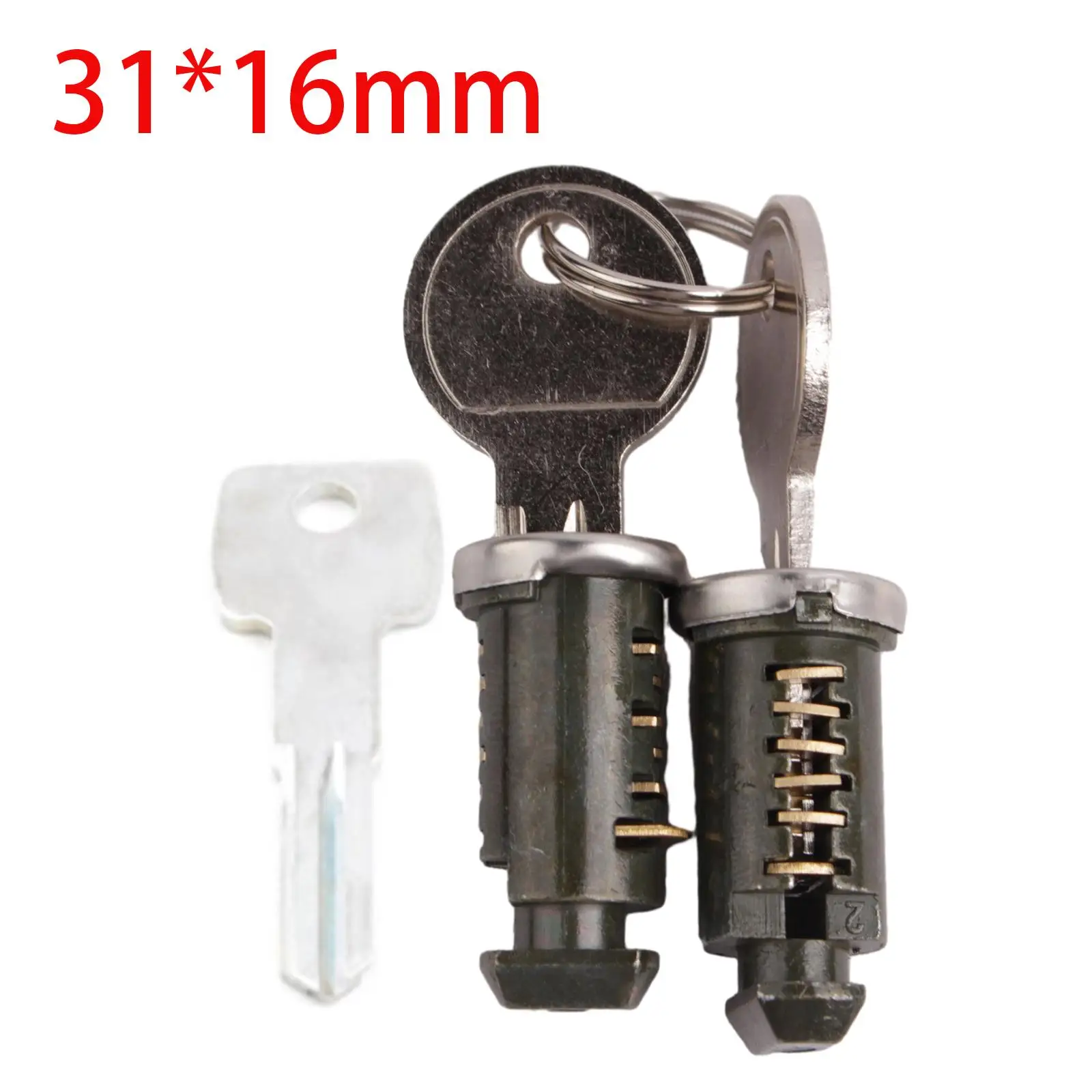 Cross Bars Locks and Key Kit Heavy Duty Replacement Lock Cores for Universal Car Roof Rack System