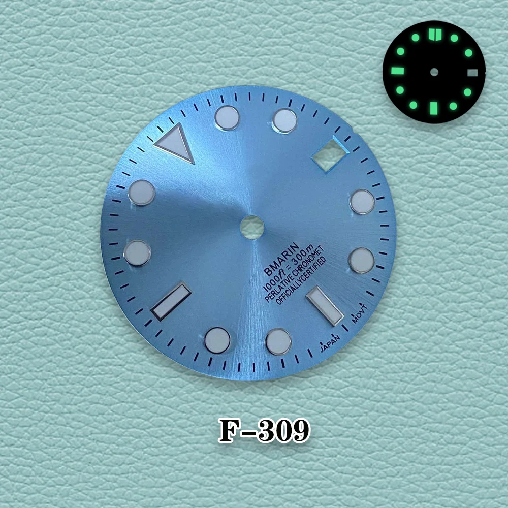 New 28.5mm  S Logo NH35 Dial SUB Dial Diver's Dial Suitable For NH35/NH36/4R/7S Movement Watch Modification Accessories