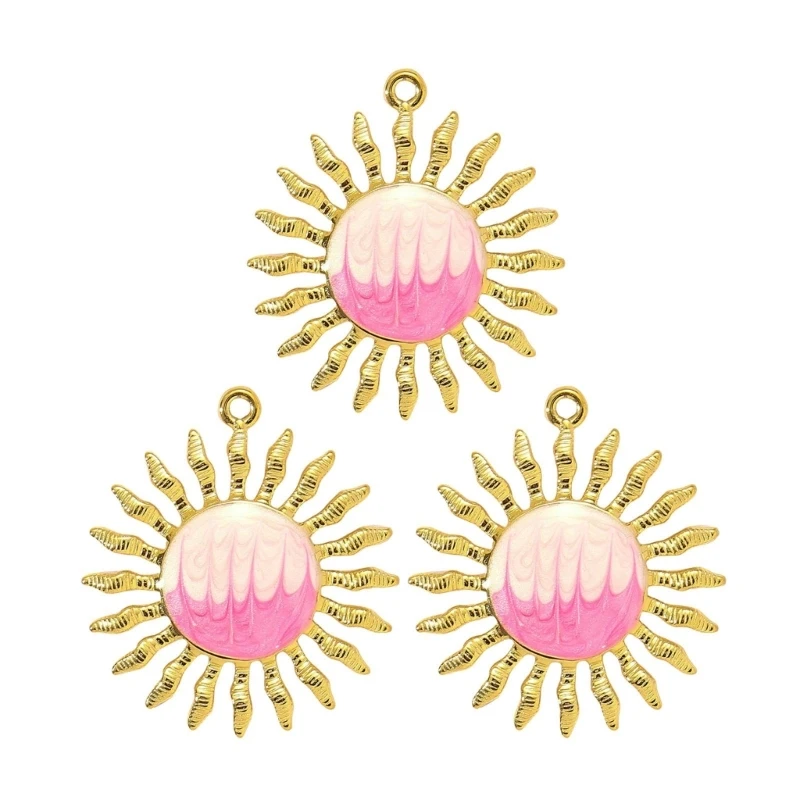 3Pcs Stainless Steel Sea Creature Necklace Charms Fashion DIY Women's Accessory