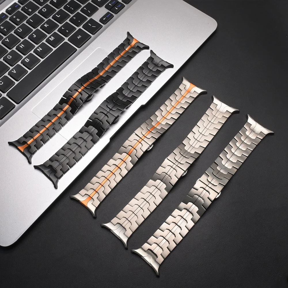 حزام تيتانيوم فاخر لهاتف سامسونج جالاكسي الترا 2025 47 مللي متر حزام عمل معدني لساعة جالاكسي 7 الترا 2024 إكسسوارات سوار #6