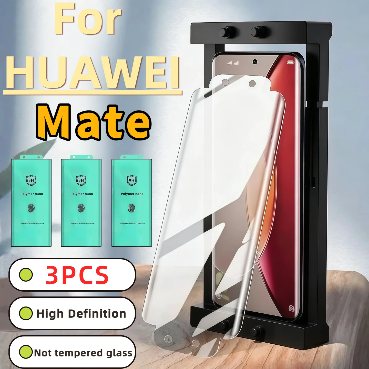 

3Pcs Screen Protector for HUAWEI Mate Series 50/60/70/40/30 pro E RS Protective Film Non-Tempered Glass Gadgets Accessories