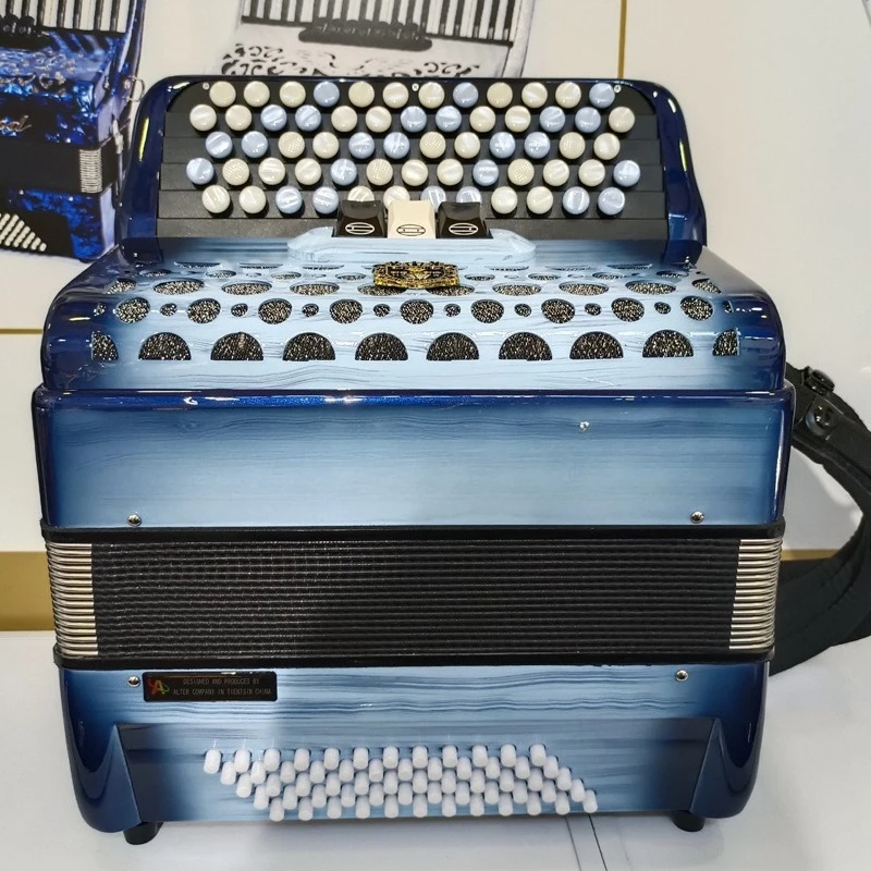 

60 bass key button spray paint diacritical professional Bayan accordion beginner adult practice