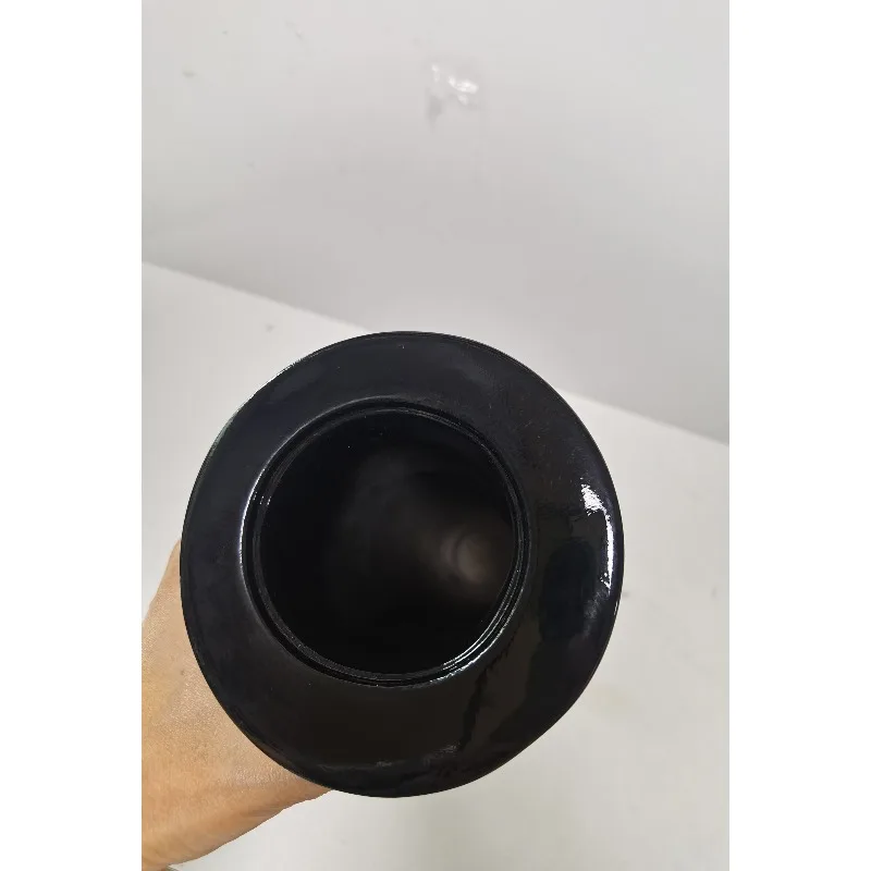 Resin New Design Graveyard Black Smooth Vase Shiny Finish