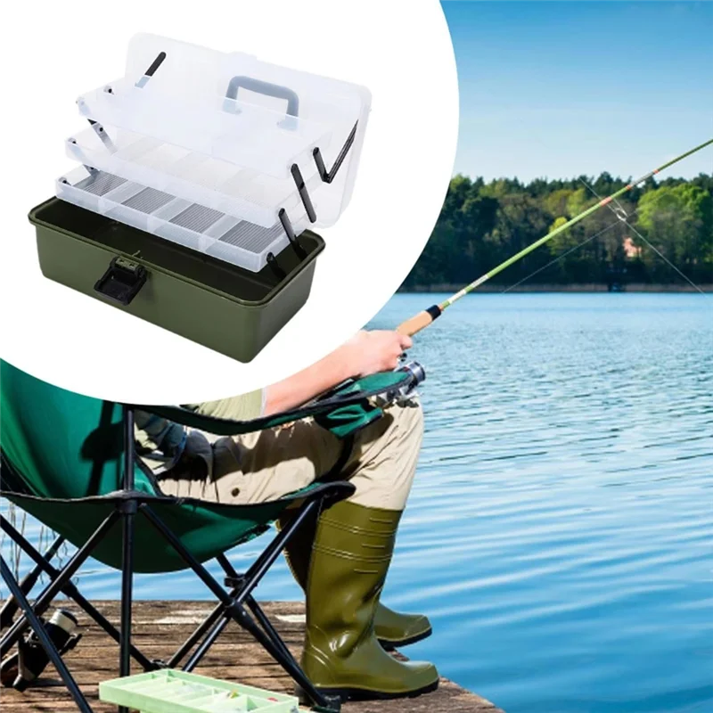 -A89Z Portable Fishing Tackle Storage Box Adjustable Compartments Ideal For Outdoor Fishing Gear