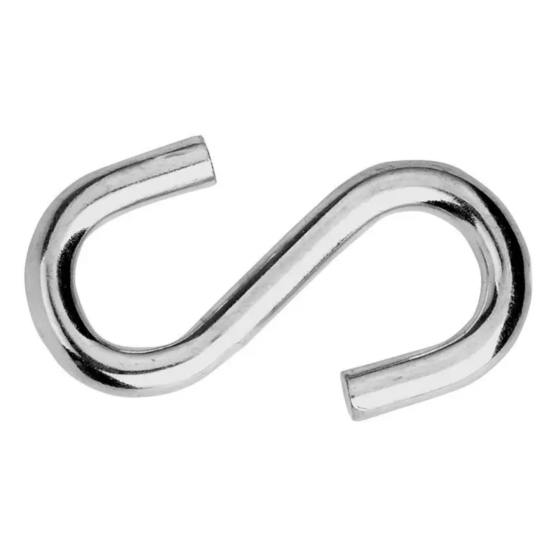 Heavy Duty S Hooks Ultra Thick Hammock S Shaped Hooks Galvanized Utility Hanger, Pack Of 2