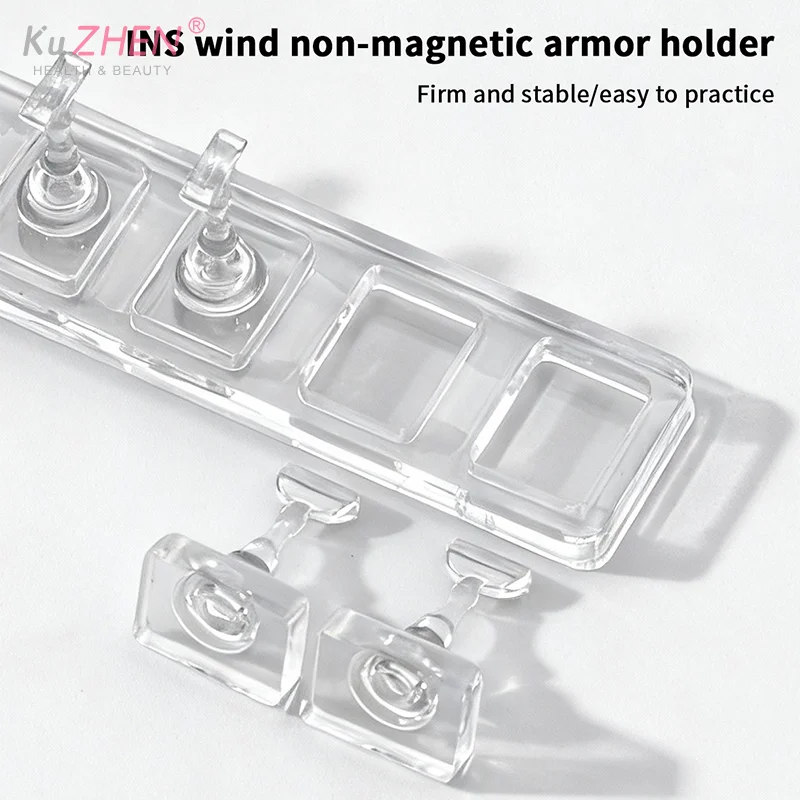 1/5/10 Raster Niet-magnetische nagelstandaard Monsternagels Display Nagellakhouder Nageltips Herbruikbare niet-magnetische nagelstandaard