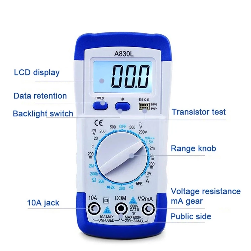 Der A830L LCD-Digitalmultimeter: Ein zuverlässiger Digitalmultimeter für Elektrikerkunden