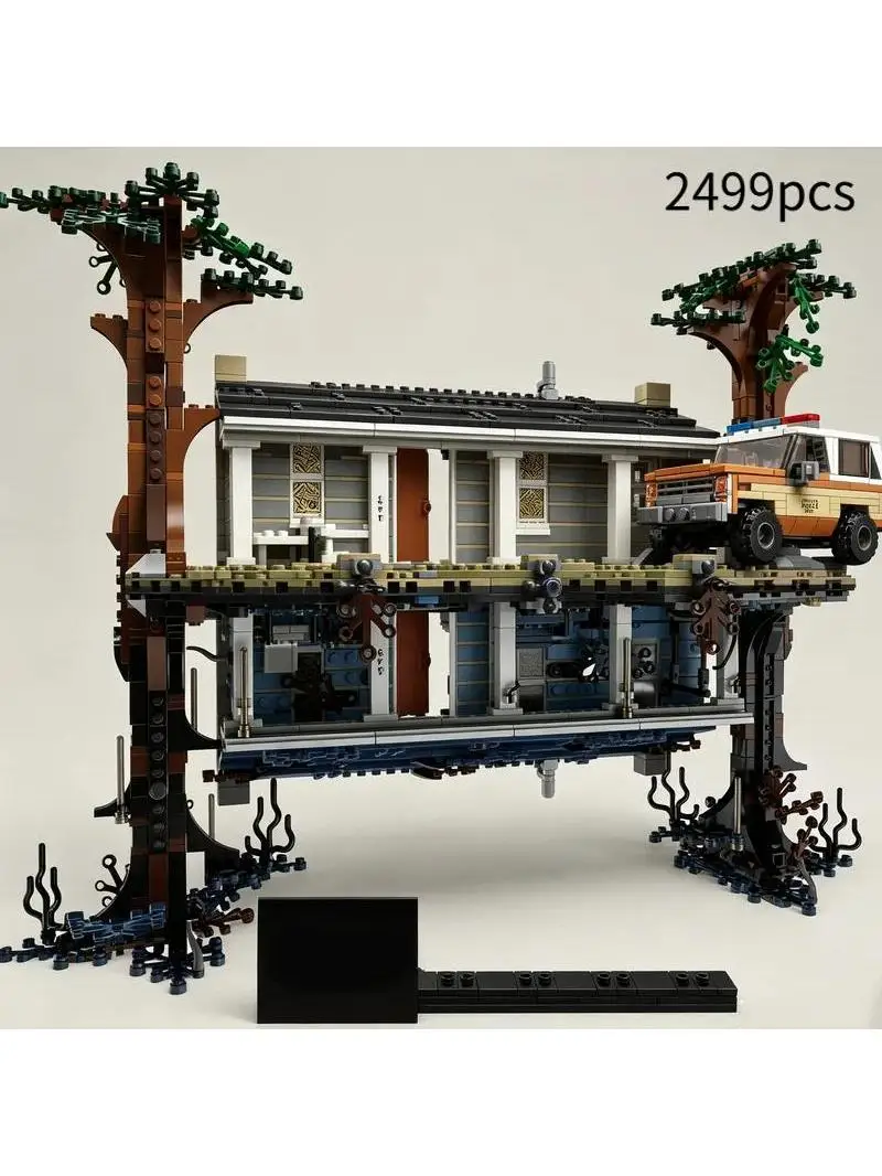 2026 Heißes Spielzeug 2499 Teile Klassische Filmserie „The Upside Down“ Baustein-Modell-Set Kompatibel für Geburtstags- und Festgeschenke