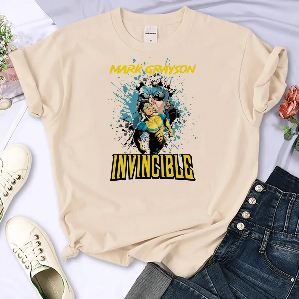 Invincible t-shirt female graphic goth clearance sales anime scene  t shirt japan streetwear Retro scene  summer