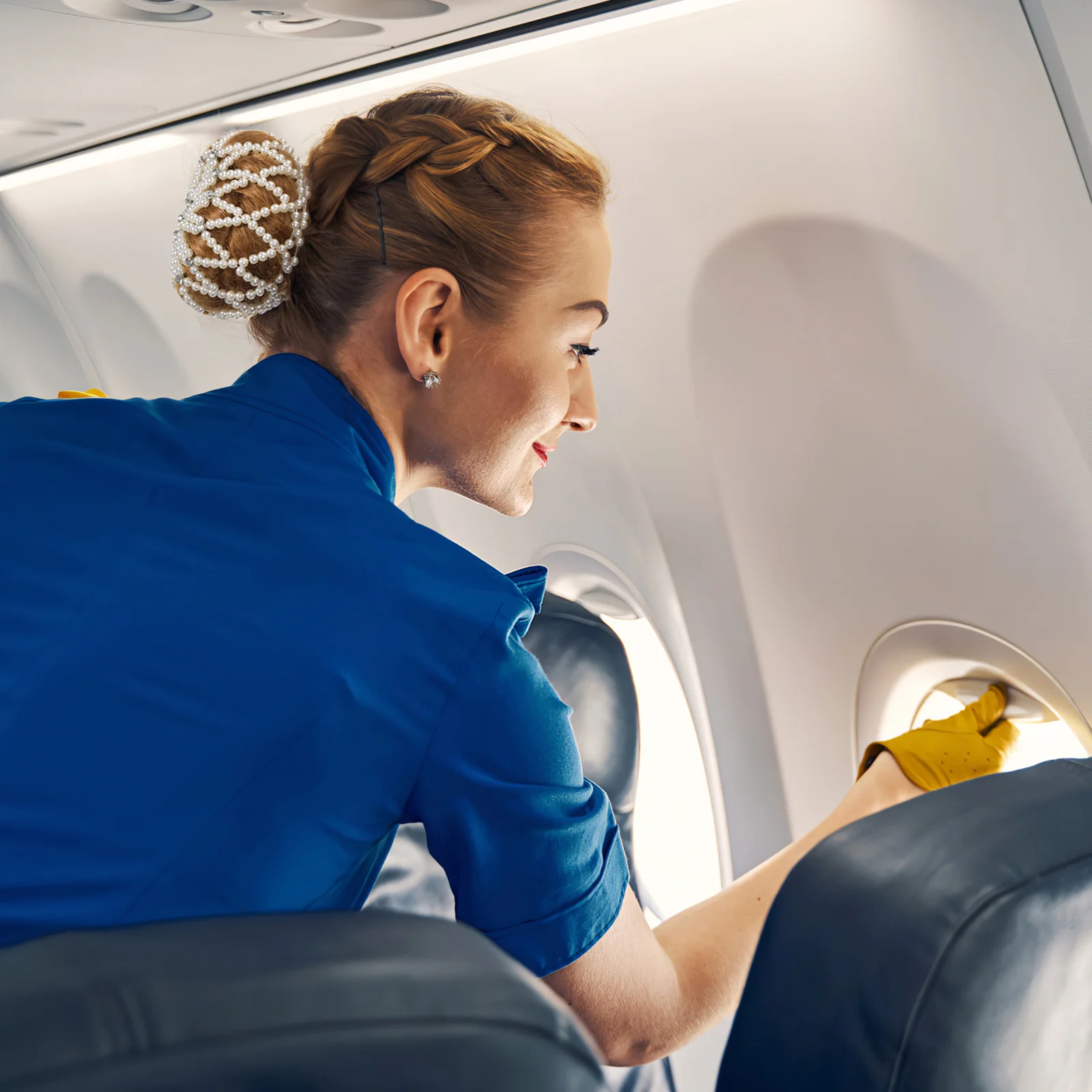 

2Pcs Pearl Rhinestone Crochet Hair Bun Nets Elegant Mesh Elastic Snood for Ballet Dance Performance Kids Women Party Festival