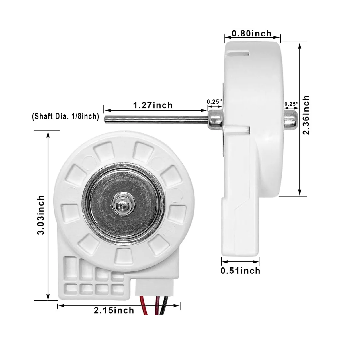 Reemplazo del motor del ventilador del evaporador del refrigerador de 12V 4W para BCD-330WTV 50240401000 P ZWF-02-4 CW