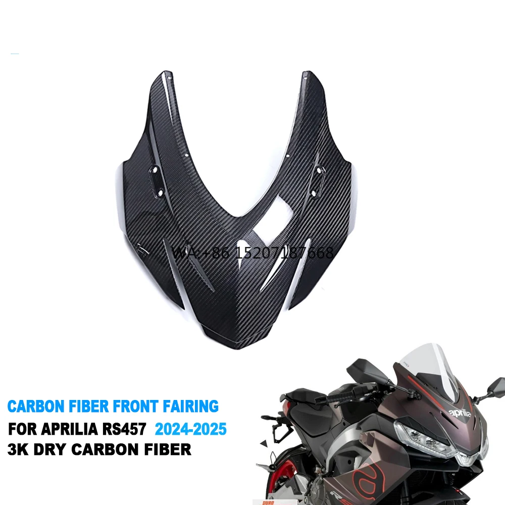 

AKOSO 100% 3K саржевый глянцевый сухой передний обтекатель из углеродного волокна для Aprilia RS457 2023 2024 2025