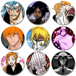32/44mm Anime BLEACH Cartoon Characters Brooches Cosplay Delicate Badge for Collar Backpack Hat Decoration Handmade Enamel Pins