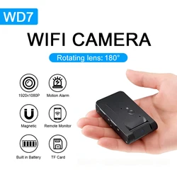 WD7 Mini Camera HD WIFI Camcorder With Motion Detection Night Vision Indoor/Outdoor DV Video Recorder Remote Micro Cam