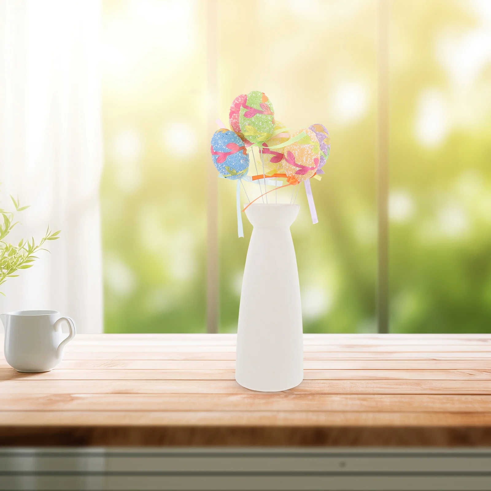 

24Pcs Easter Egg Decor Foam Eggs High Realism Pattern Detailed Lightweight for DIY Hand-Painted Crafts Spring Hanging