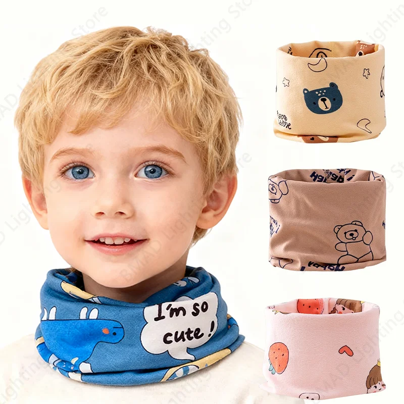 Winter Kids Scarf Cotton Children Warmer Neck Scarf Baby Neckerchief Soft Neck Collar Childrens Scarves 0-12 Years