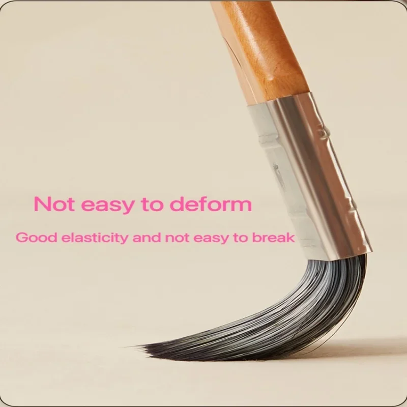 5 قطع من فرش الرسم الزيتي للشعر الصناعي المتين للمبتدئين والمحترفين #4