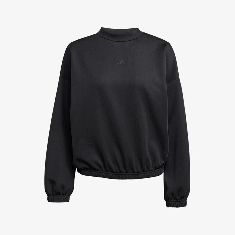 Adidas genuine women's fashionable breathable round neck sports long sleeved sweatshirt JM4488