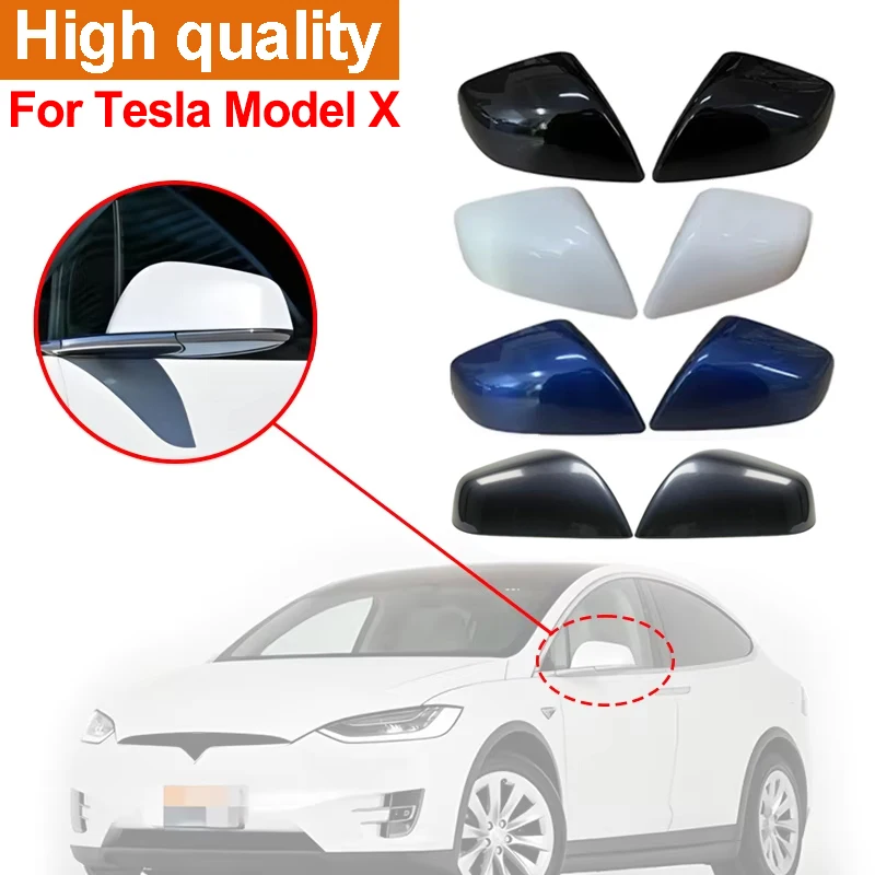 NEW Rearview Mirror Cover For Tesla Model X 2015-2021 Bottom Base Housing Exterior Side Door Shell Left Right Caps Replacement