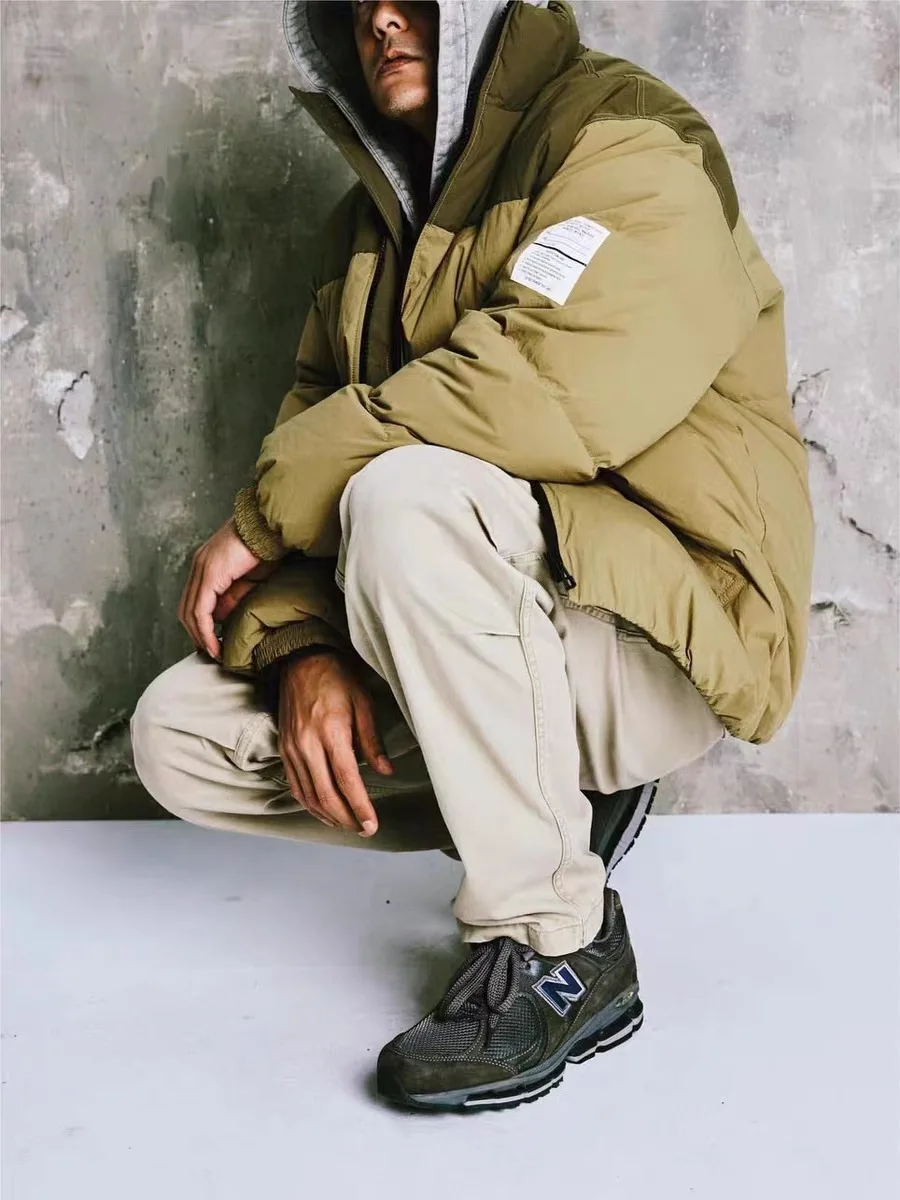 

Waed Casual Pants Loose Fit Dstring Chino Loose Youth Summer Cotton Straight Leg Jeans Daily Production Retro Sle