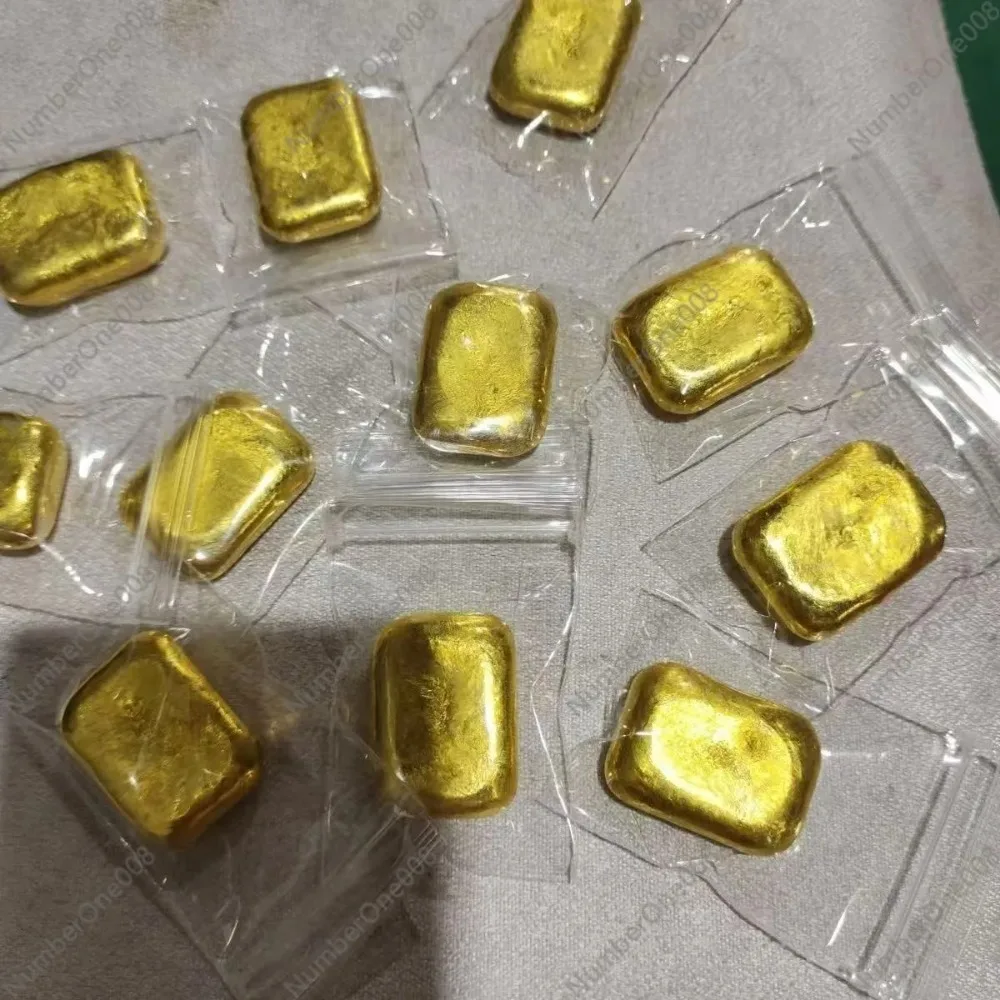 Bengali Red Gold Bar - Heat-Resistant Raw Material for Jewelry Remelting (100g Each, Non-Tarnish Formula)