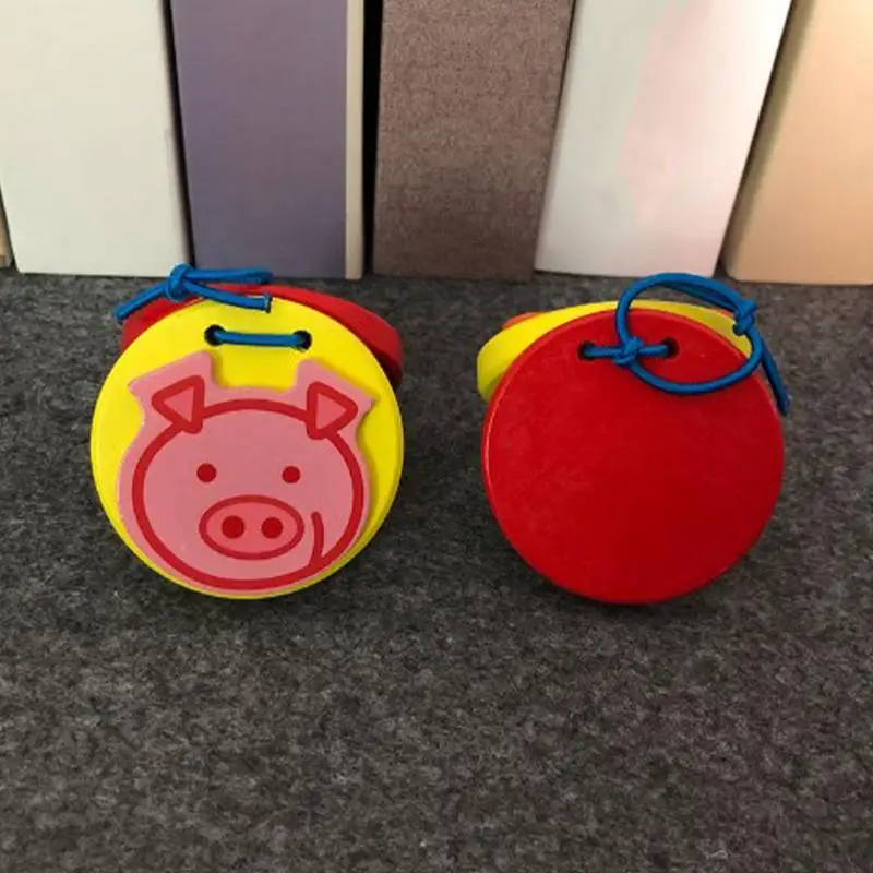 Cartoon Animal Castanets Cartoon Orff Wooden Kids Castanets Noisemaker Castanet Toys Kids Percussion Instrument For Boys Girls