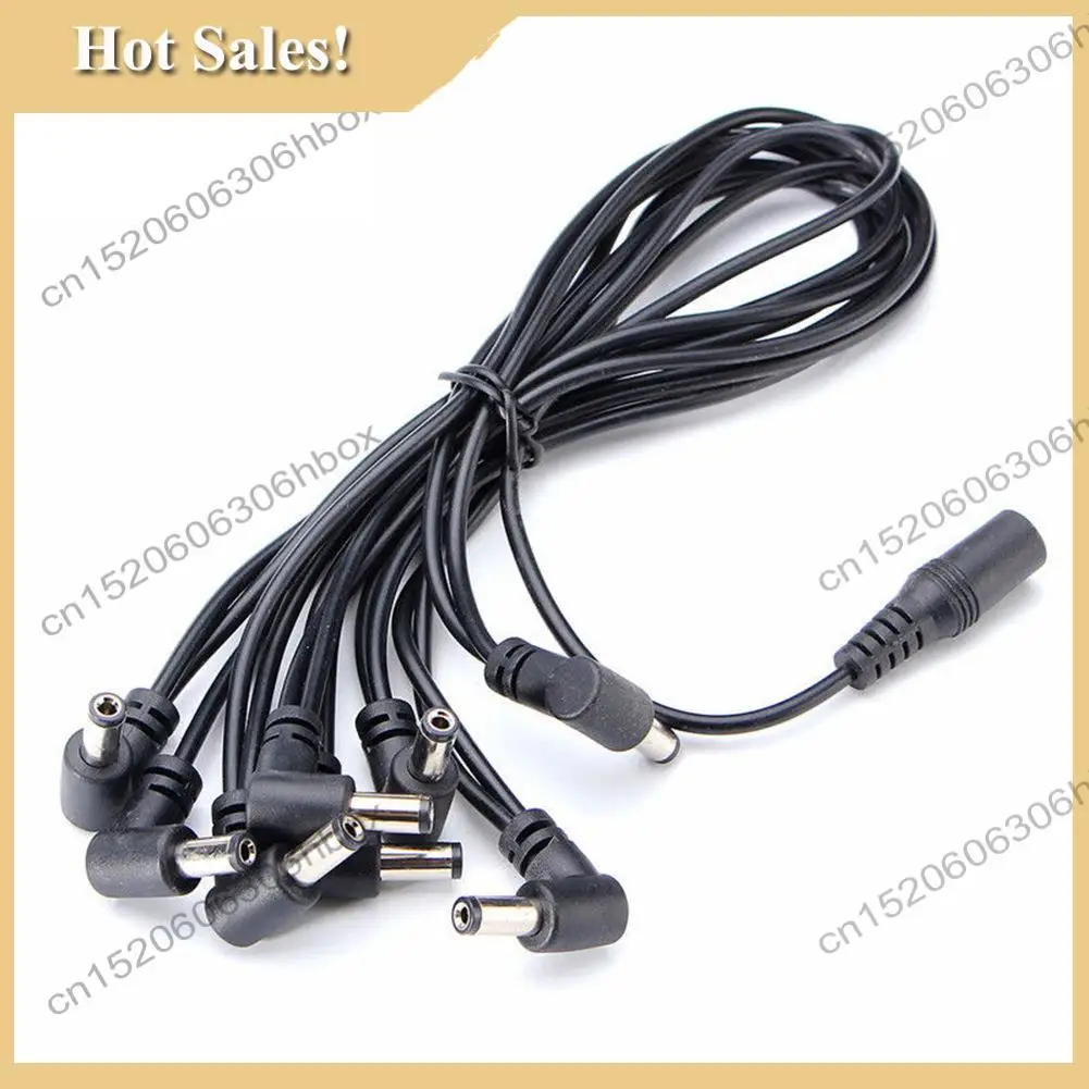 -HOPE Electric Guitar Effect Pedal Daisy Chain Power Supply Cable 9V DC 1A Multi-Interface Connecting 1 To 6 Cable Splitter Cord