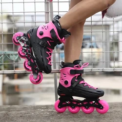 Original BKB Inline Roller Skates Professional Adult Roller Skating Shoe Slalom Sliding Free Skating Street Road Patines