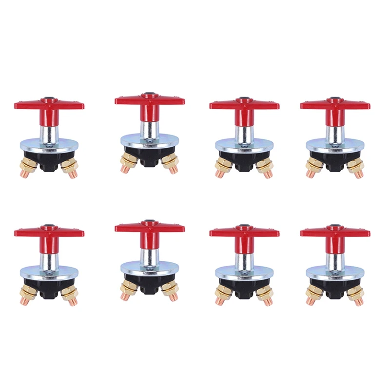 

8X 1500 Amp Fixed Key Battery Isolator Cut Off Kill Switch 12V / 24V Heavy Duty Electrical Switch