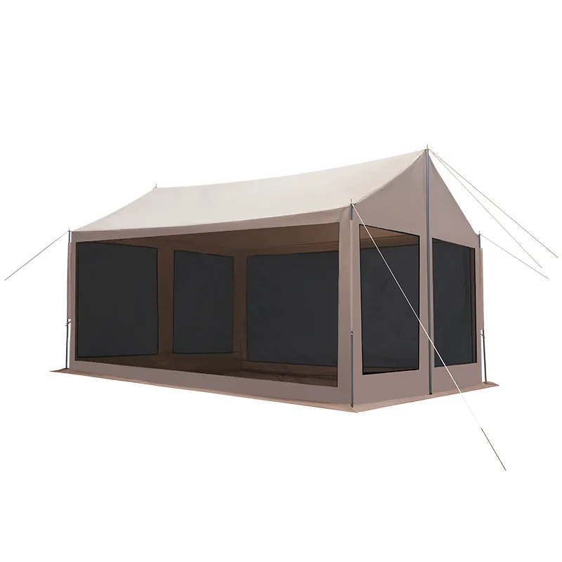 Outdoor camping canopy picnic shelter vinyl shade tent wild survival multi-functional pergola