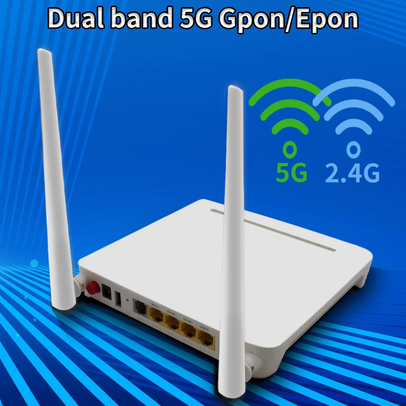 

2/4/5pcs 5G Xpon ONU F670l 4GE+2usb+1Tel ONT Dualband ac 5g wifi Gpon/Epon ONT Router Secondhand no power onus xpon Freeshipping