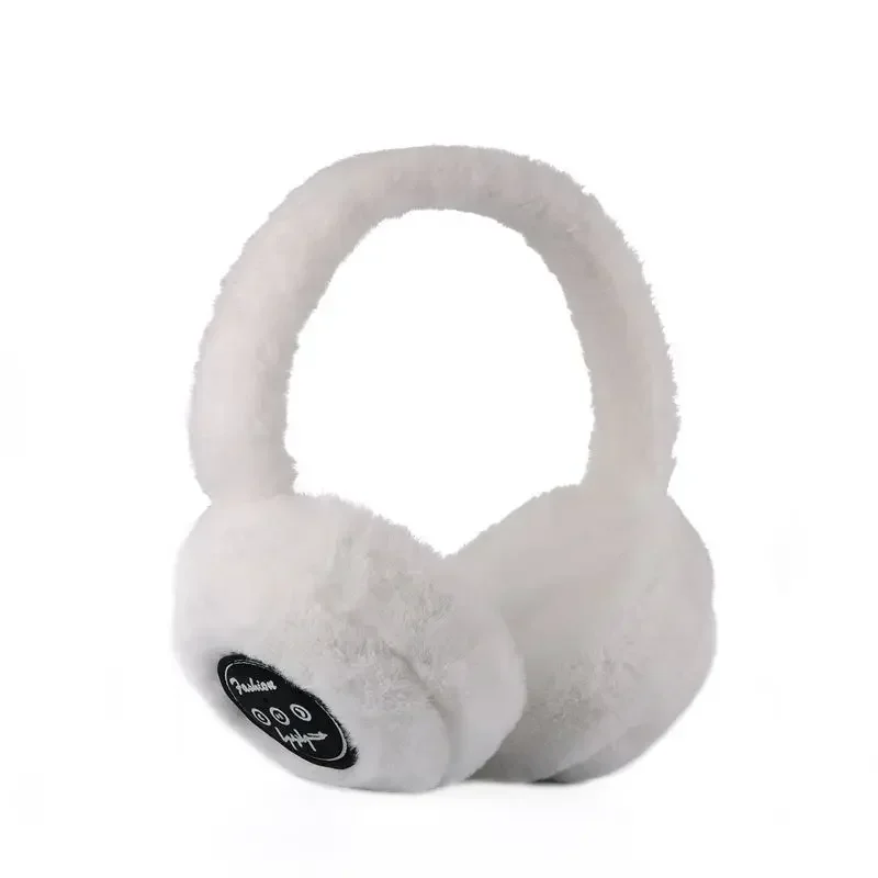 Winter New Plush Bluetooth Warm Earmuffs Plush Rabbit Hair Wireless Music Earmuffs with Plush Ear Protection Cover