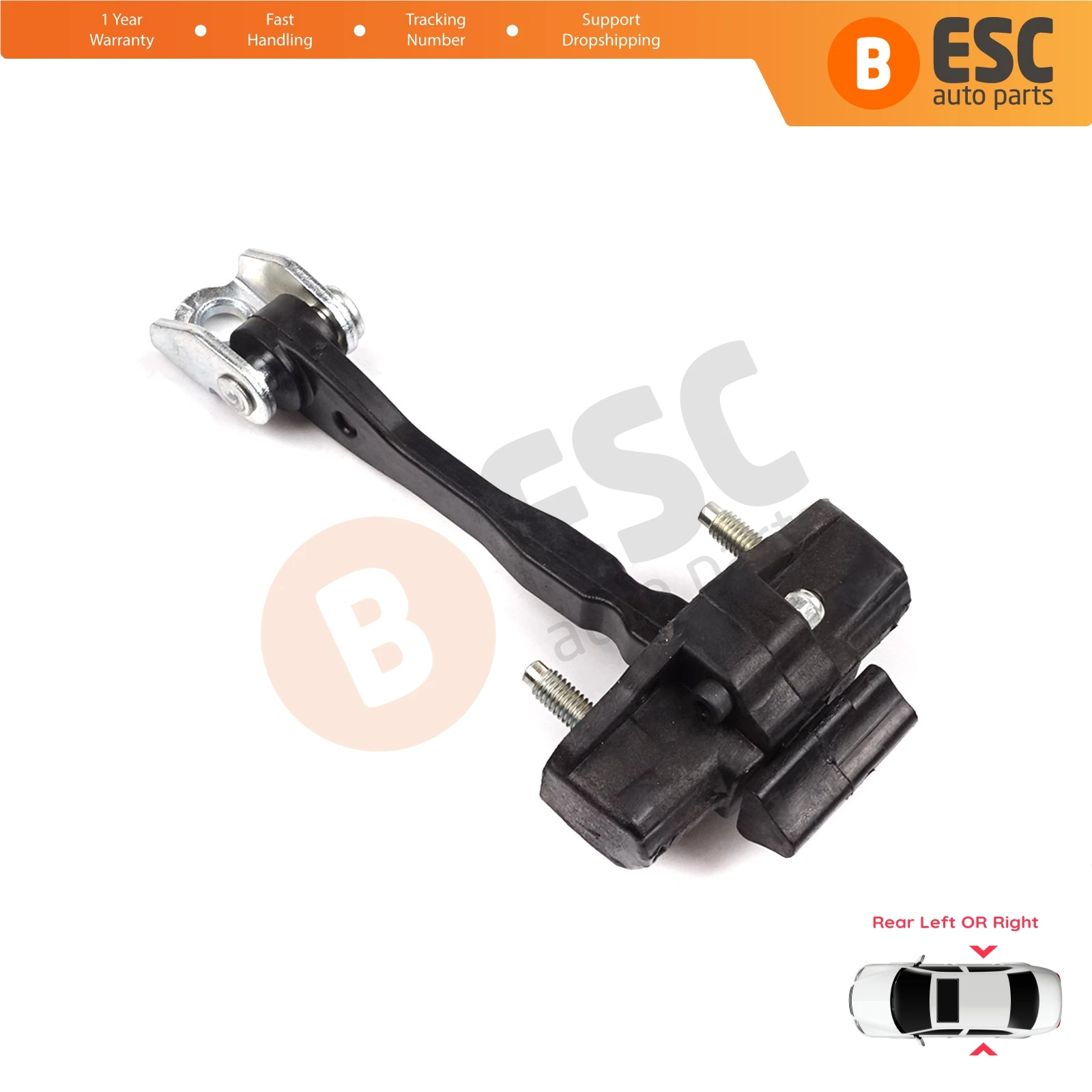 EDP1278 Rear Left or Right Door Catch Hinge Brake Stop Strap Limiter for Fiat Bravo 198 Lancia Delta MK3 844 2008-2014 51805582