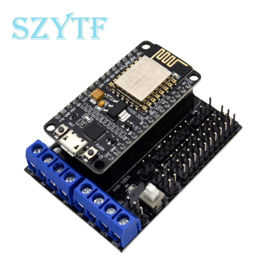 L293D Motor Shield Board Wireless Wifi Esp8266 Esp-12E Node MCU Development Kit NodeMCU Rc Toy Remote Control IoT Smart Car