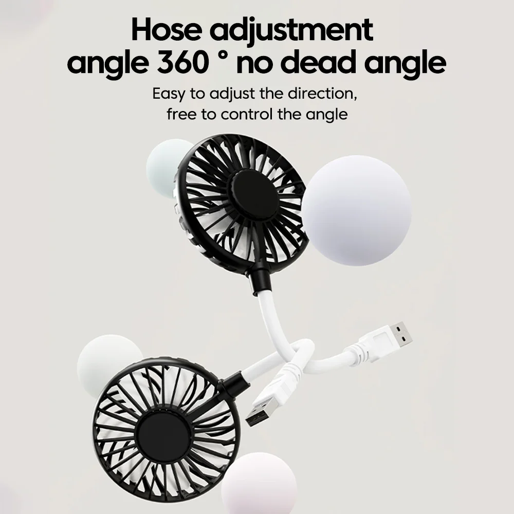 Portable Mini USB Fan Silent Rechargeable Small Desk Fan Strong Airflow Personal Cooling for Office Travel Home Outdoor ﻿ image 4