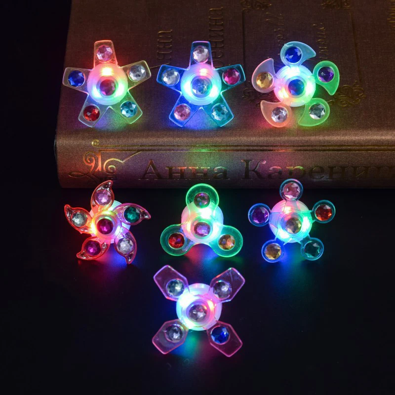 1PC Party Supplies Kid's Glow Watch LED Light Up  Spinner Toys Rotary Gyro Watch Glow In The Dark Party Favors Gifts