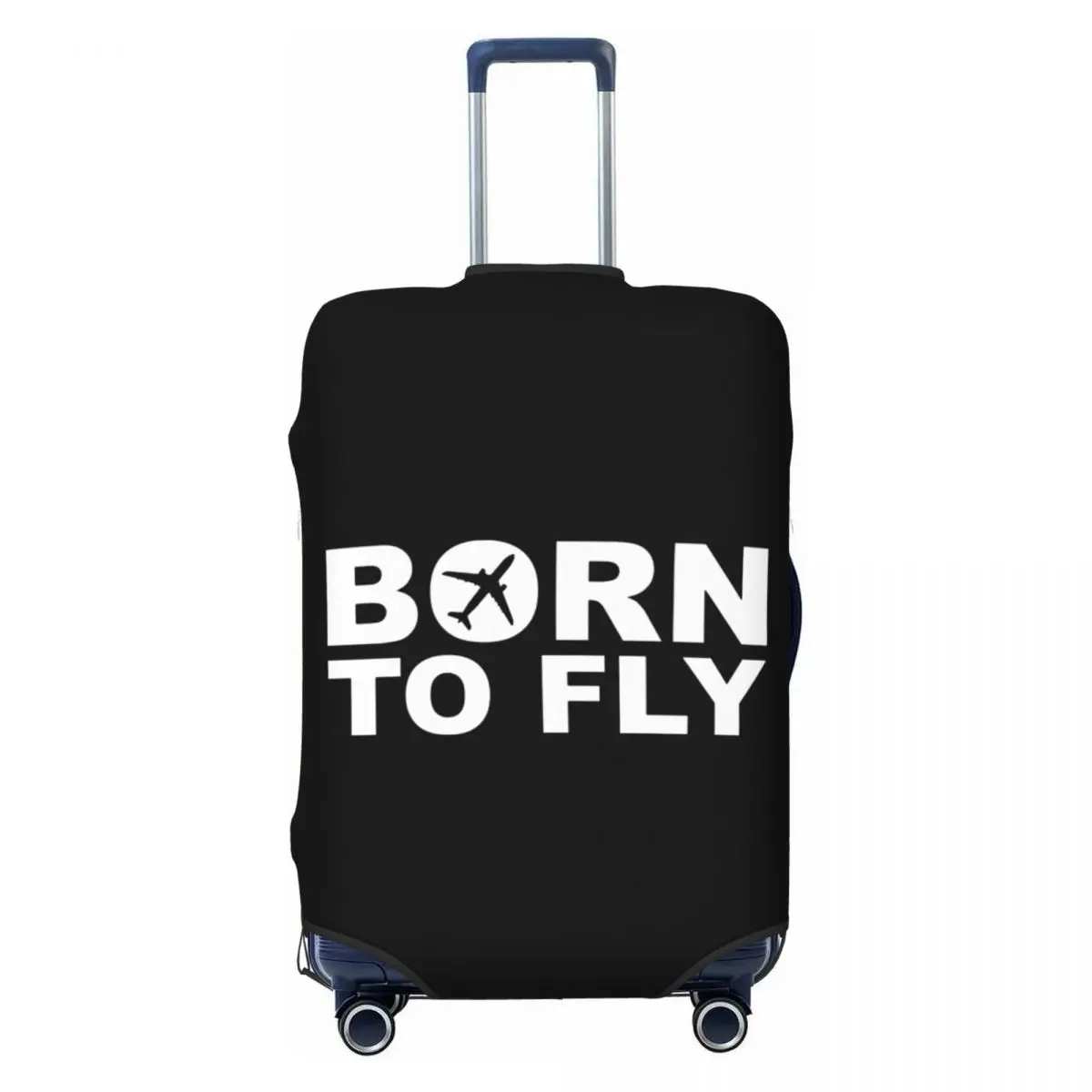 Custom Airport Plane Luggage Cover Protector Funny Aviation Airplane Aviator Pilot Elastic Travel Suitcase Covers for 18-32 Inch