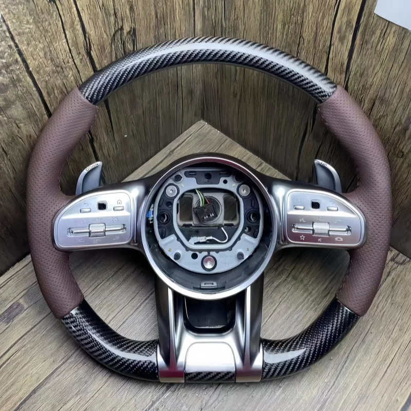 

Для Mercedes Benz AMG Style Углеродное волокно Рулевое колесо Обновление подходит для GT G C S Class W211 W222 W221 W204 W205 W212 S63 C300 CLA GL