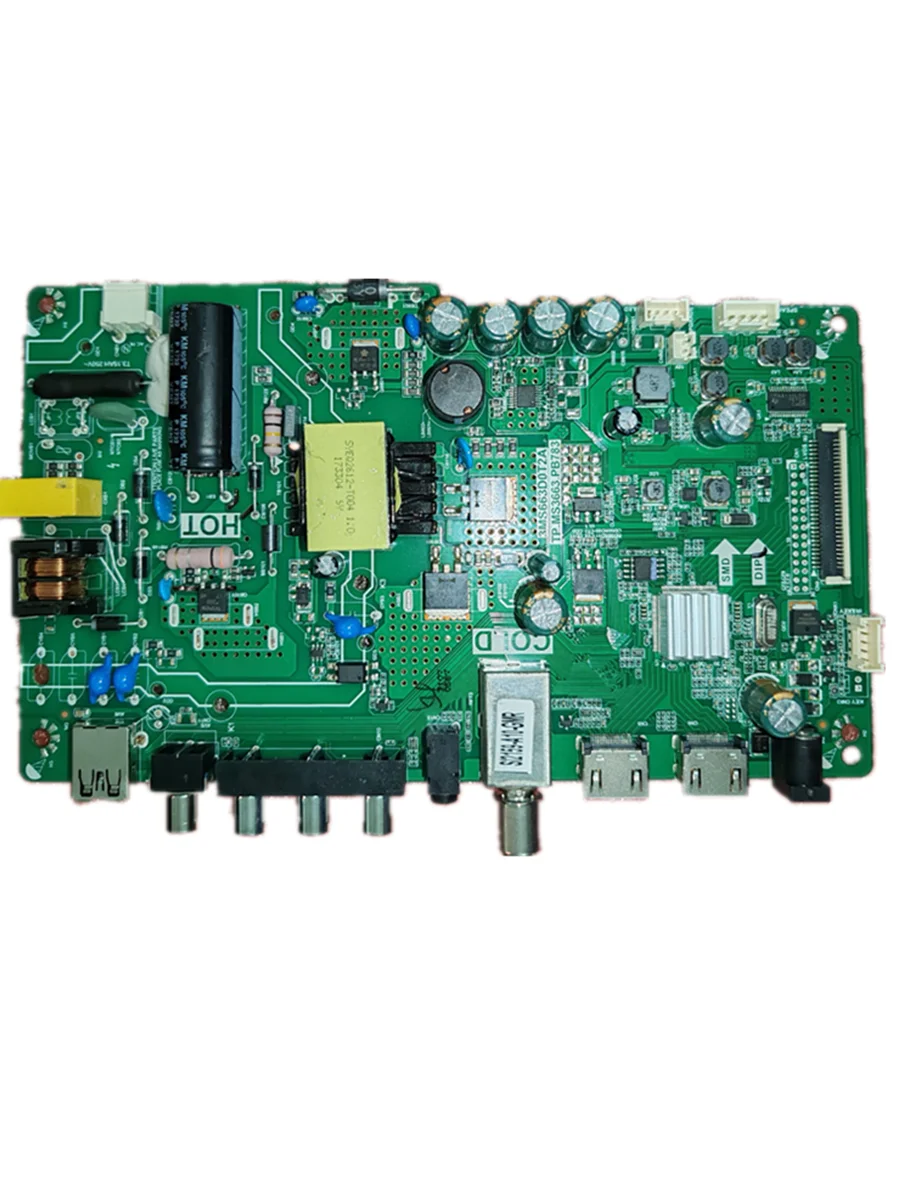 Free shipping! TP.MS3663.PB783 Three in one TV motherboard tested well   MS663DT2A   32D1200