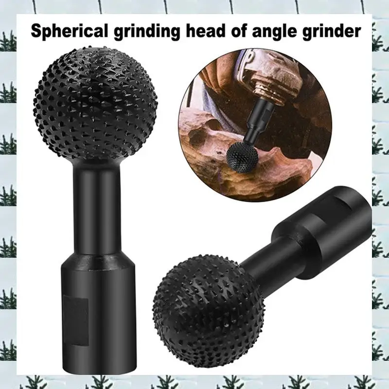 

ABLG 2PCS 10MM+14MM Angle Grinder Ball Grinding Head Ball Chisel Ball Knife Ball File Grinding Head Woodworking Grinding