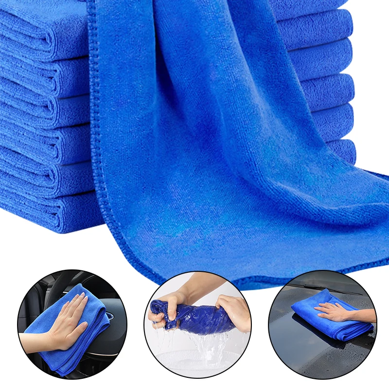 

10/20Pcs Microfiber Towels Car Wash Drying Cloth Towel Household Cleaning Cloths Auto Detailing Polishing Cloth Home Clean Tools