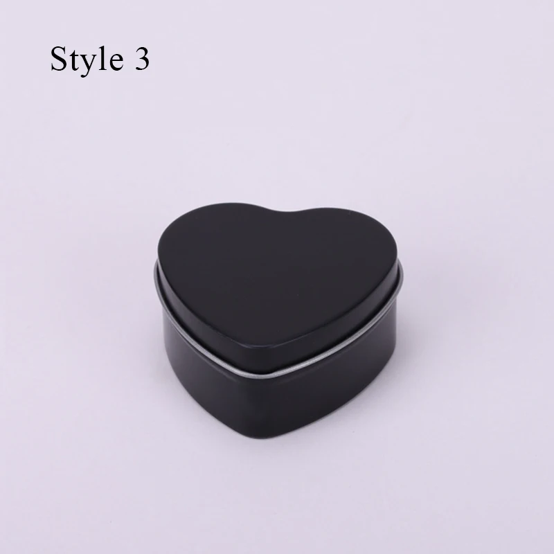 Cartoon Heart-shaped Tinplate Box Creative Mini Card Storage Box Packaging Tin Box Hairpin Jewelry Small Tin Box Decoration