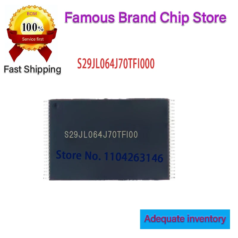 

5 шт. S29JL064J70TFI00 новые и оригинальные S29JL064J70TFI000 TSOP-48