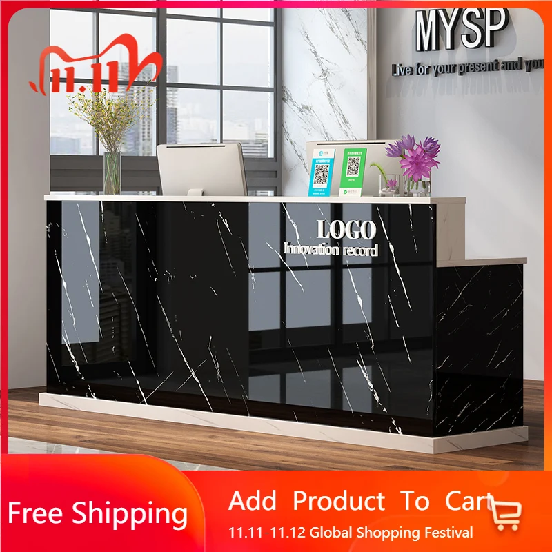 

Дизайнерские Простые Стойки Ресепшн Салон Красоты Кассир Барная Стойка Клиника Сервис Прием Escritorio Moderno Мебель Для Отеля