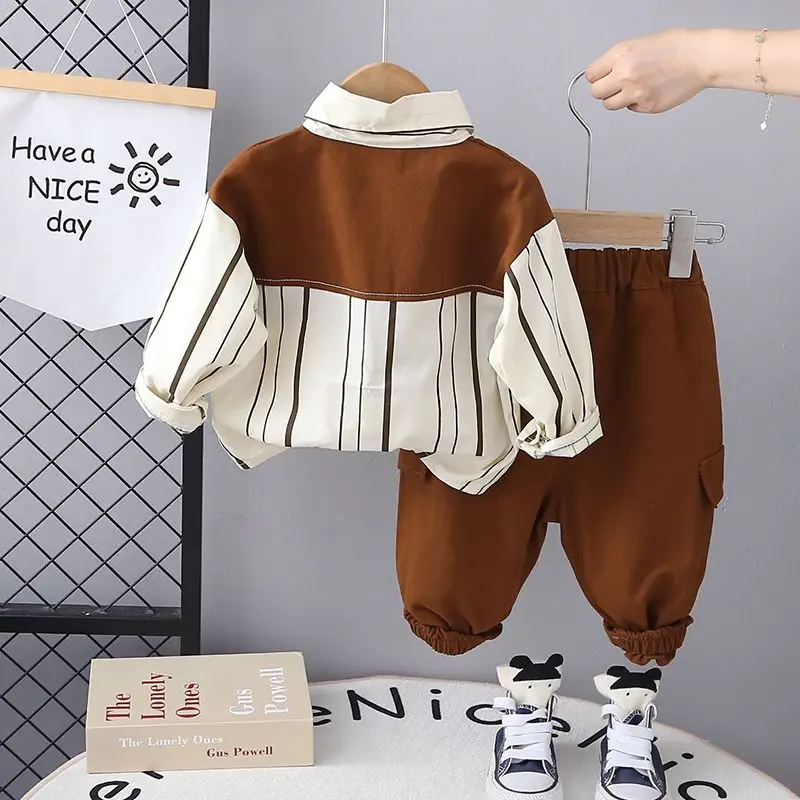 Baby Boy Outfit Set Spring Autumn Children\'s Long Sleeve shirts Pant Kids Suits for Boys Tracksuits