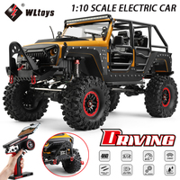 WLtoys RC Car 104026 1:10 Professional 4WD Off Road 4x4 Remote Control Cars With LED 2.4G Electric Rock Climb Cars for Adults